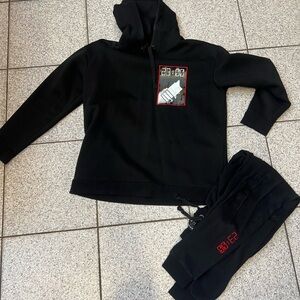 Black  Hoodie and Joggers Set